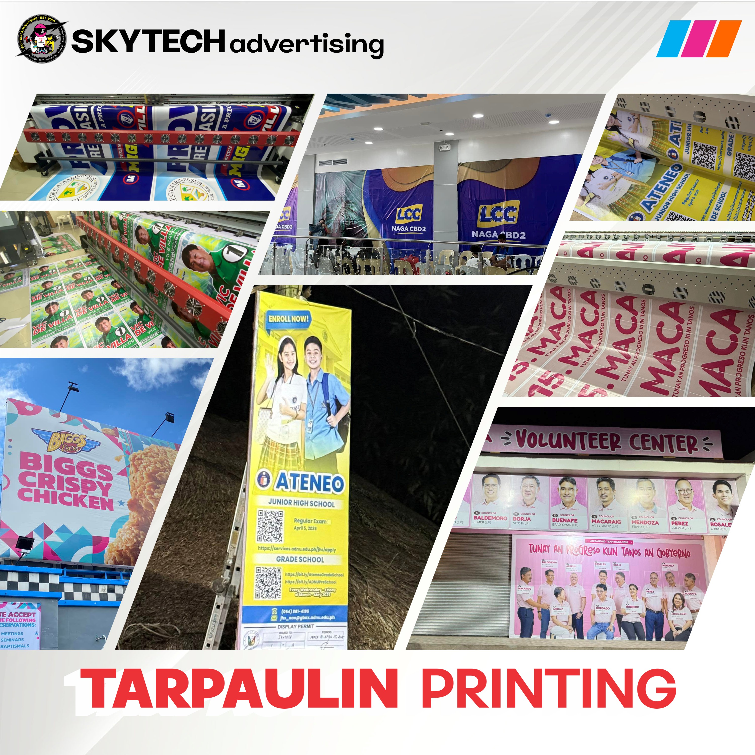 Tarpaulin printing showcase