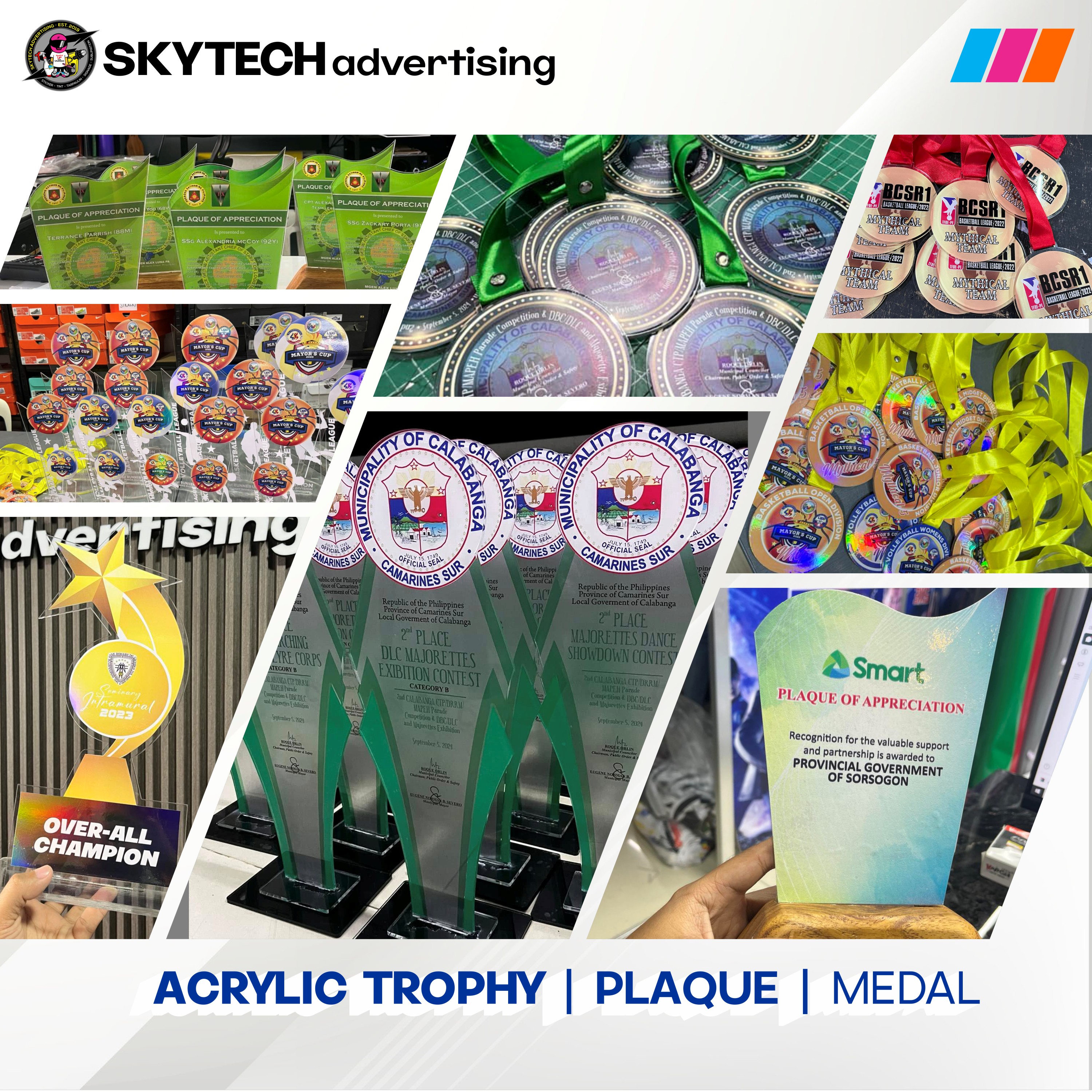 Trophy and medal showcase